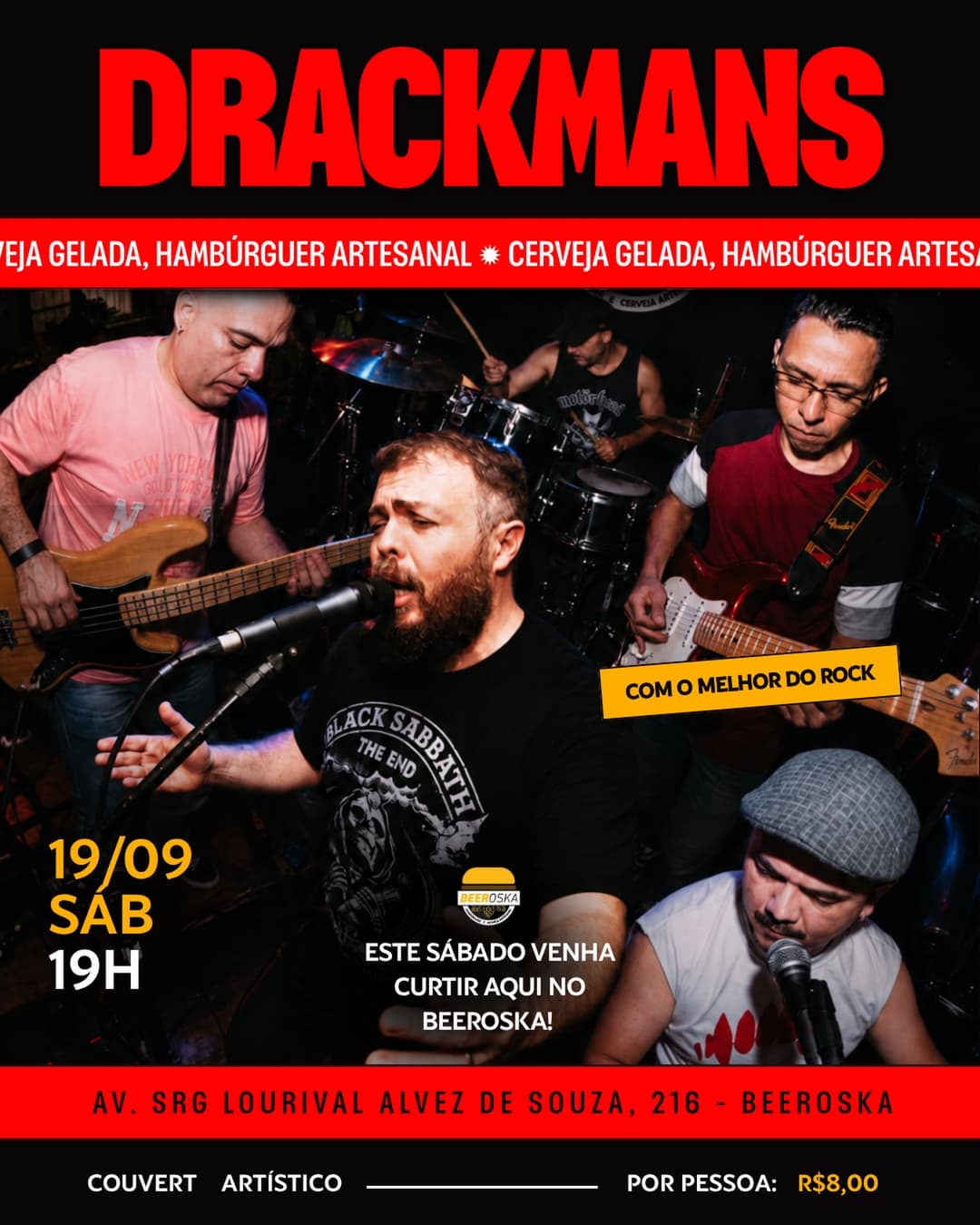 Flyer de Banda Drackman's