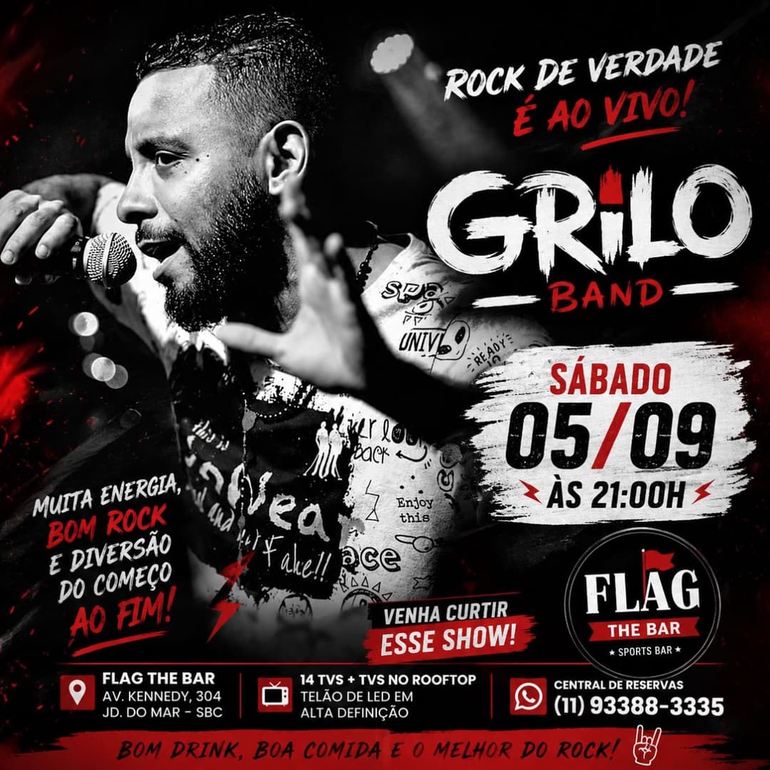 Flyer de Grilo Band