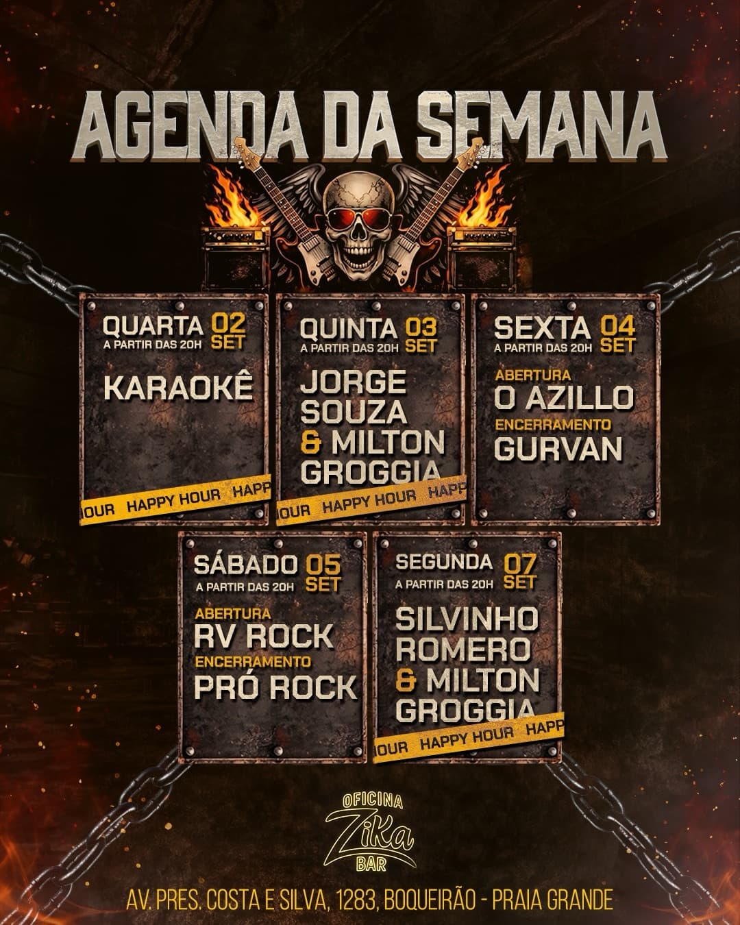 Flyer de Duo Jorge Souza e Milton Groggia