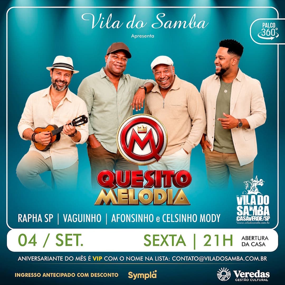 Flyer de Grupo Quesito Melodia