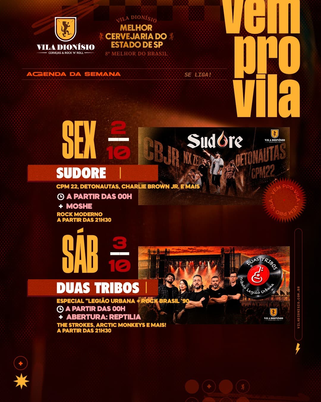 Flyer de Duas Tribos e REPTILIA