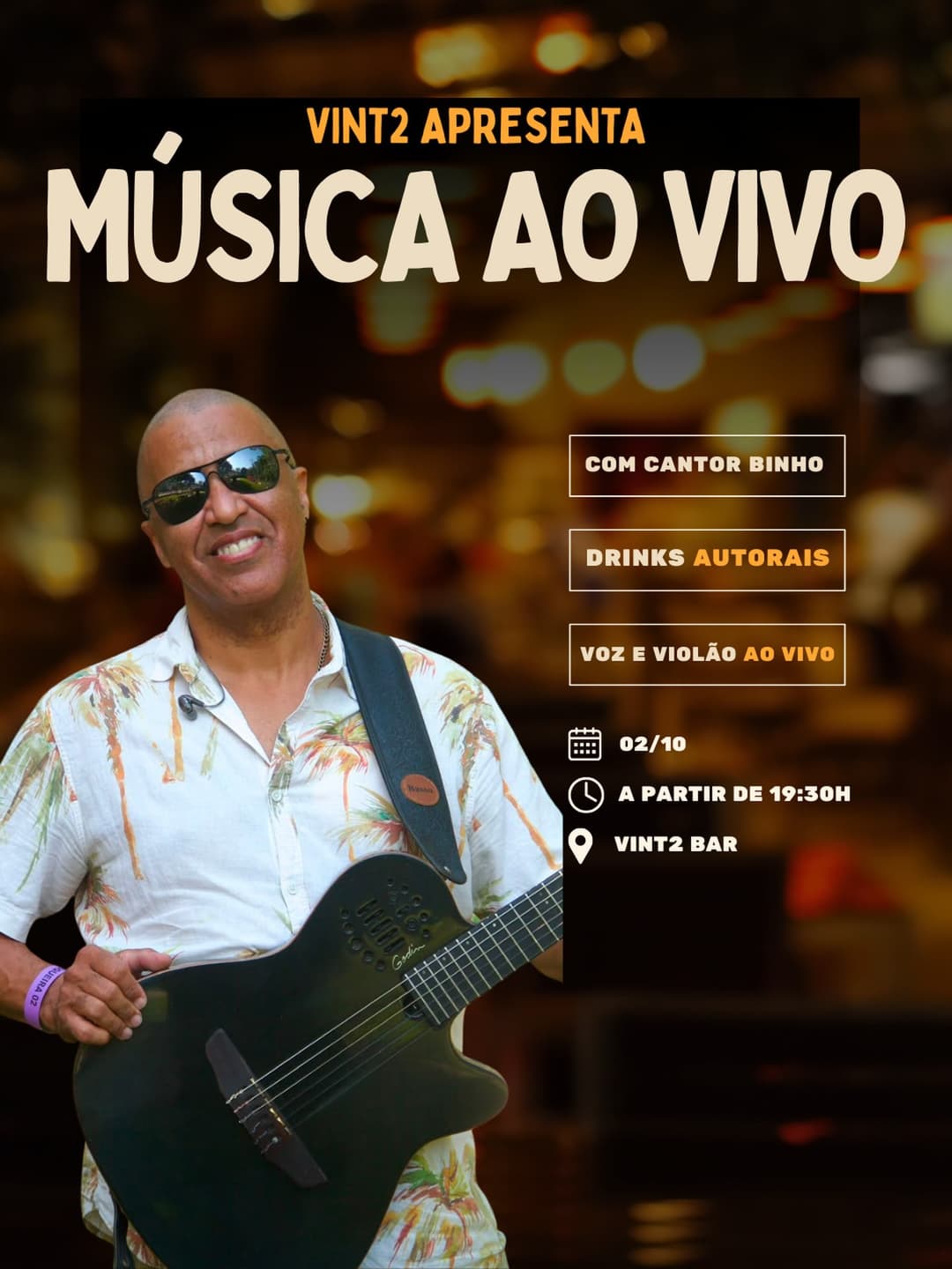 Flyer de Binho