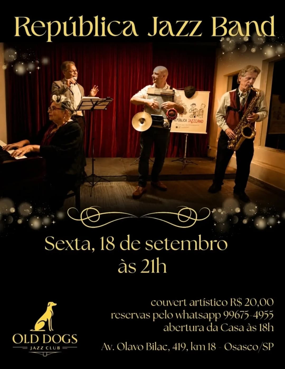 Flyer de República Jazz Band