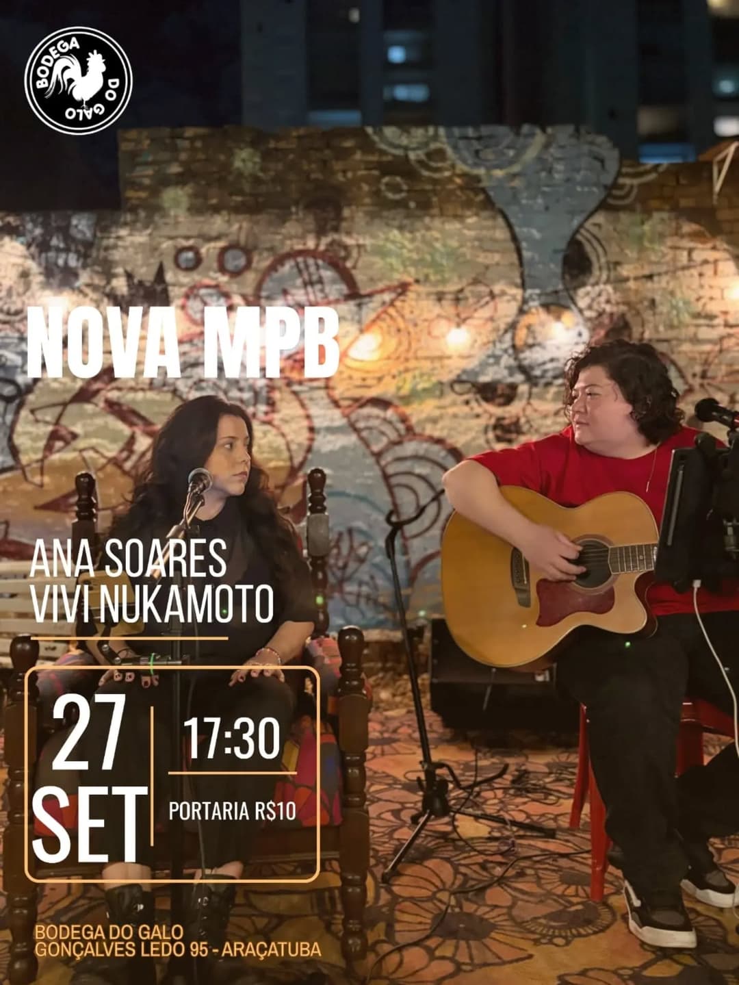 Flyer de anasoarests e Vivi Nuka