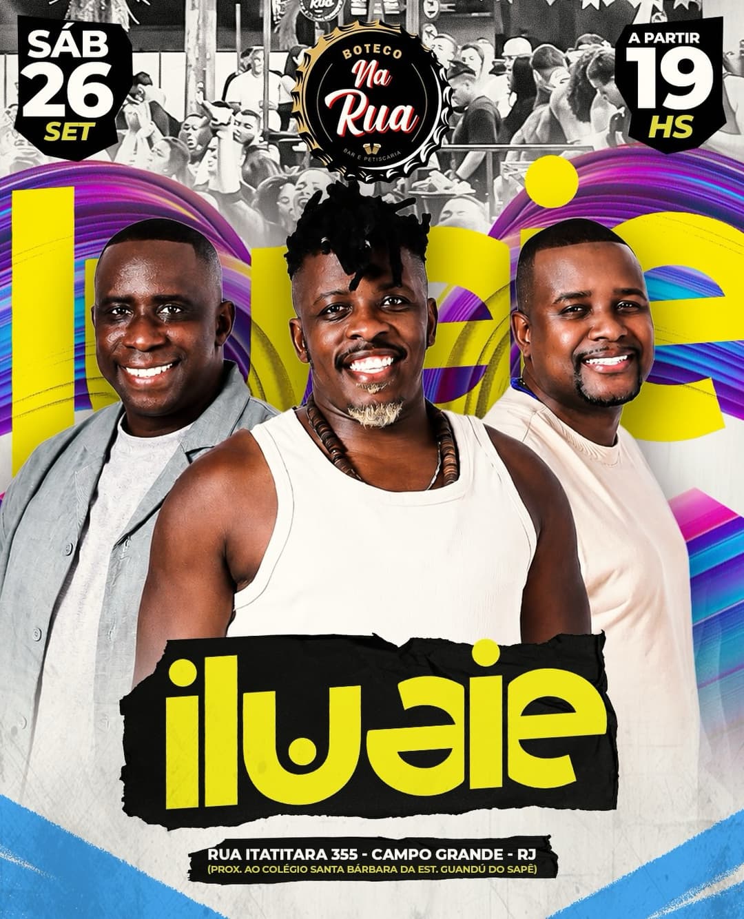 Flyer de Roda de Samba do Iluaie