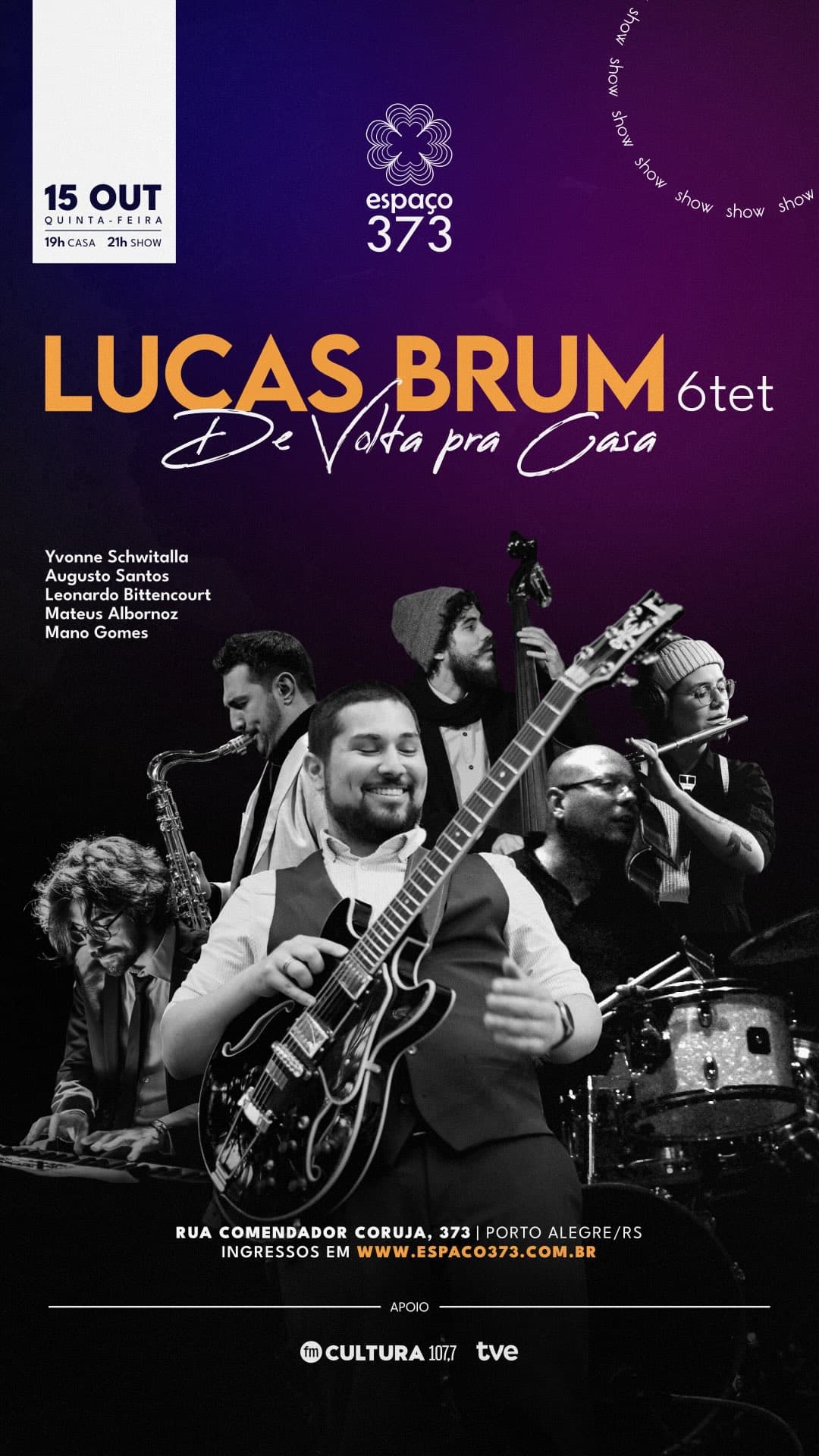 Flyer de Lucas Brum