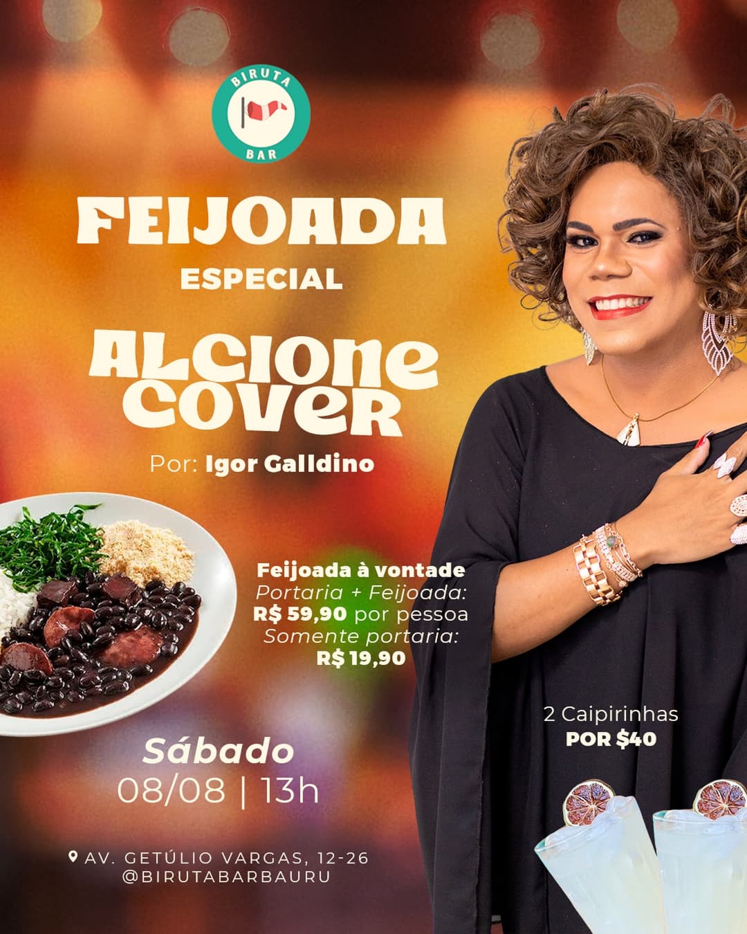 Flyer de Igor Galdino - Alcione Cover