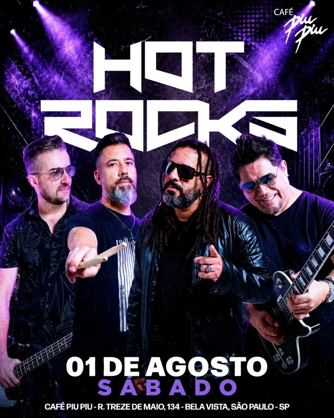 Flyer de Banda Hot Rocks