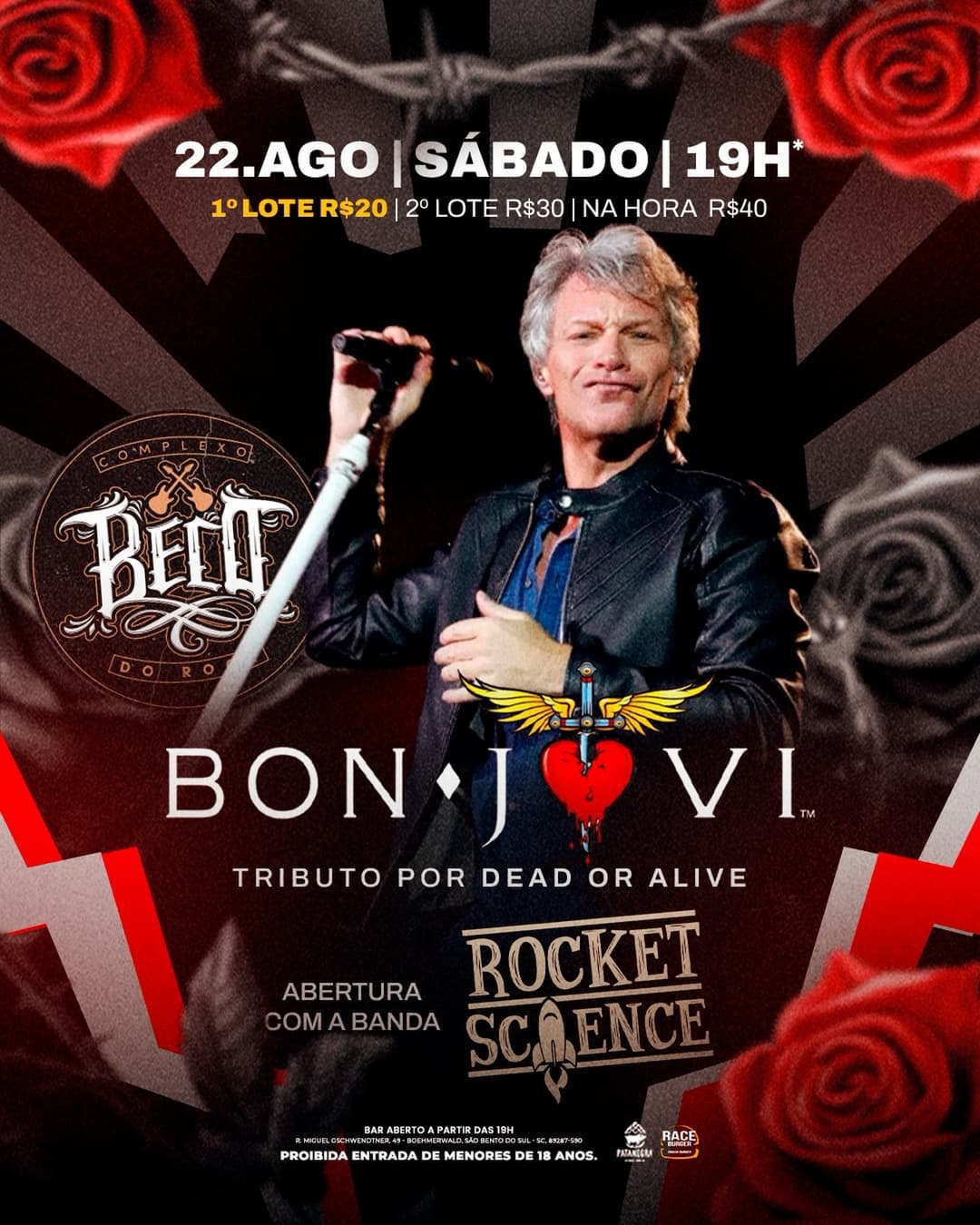 Flyer de Dead Or Alive e Rocket Science