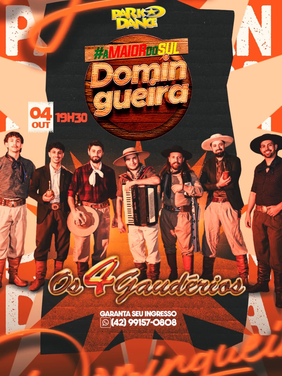 Flyer de Os 4 Gaudérios