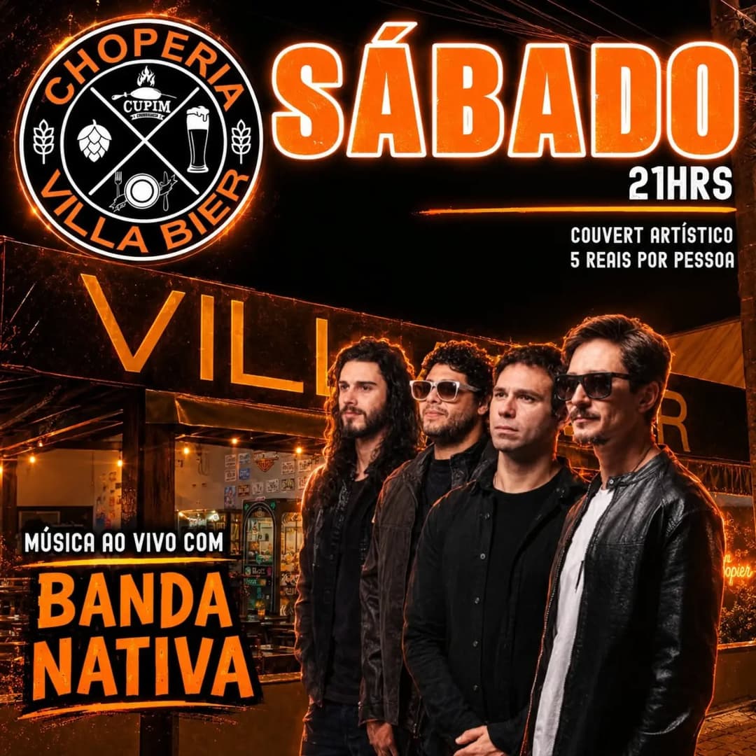 Flyer de Banda Nativa