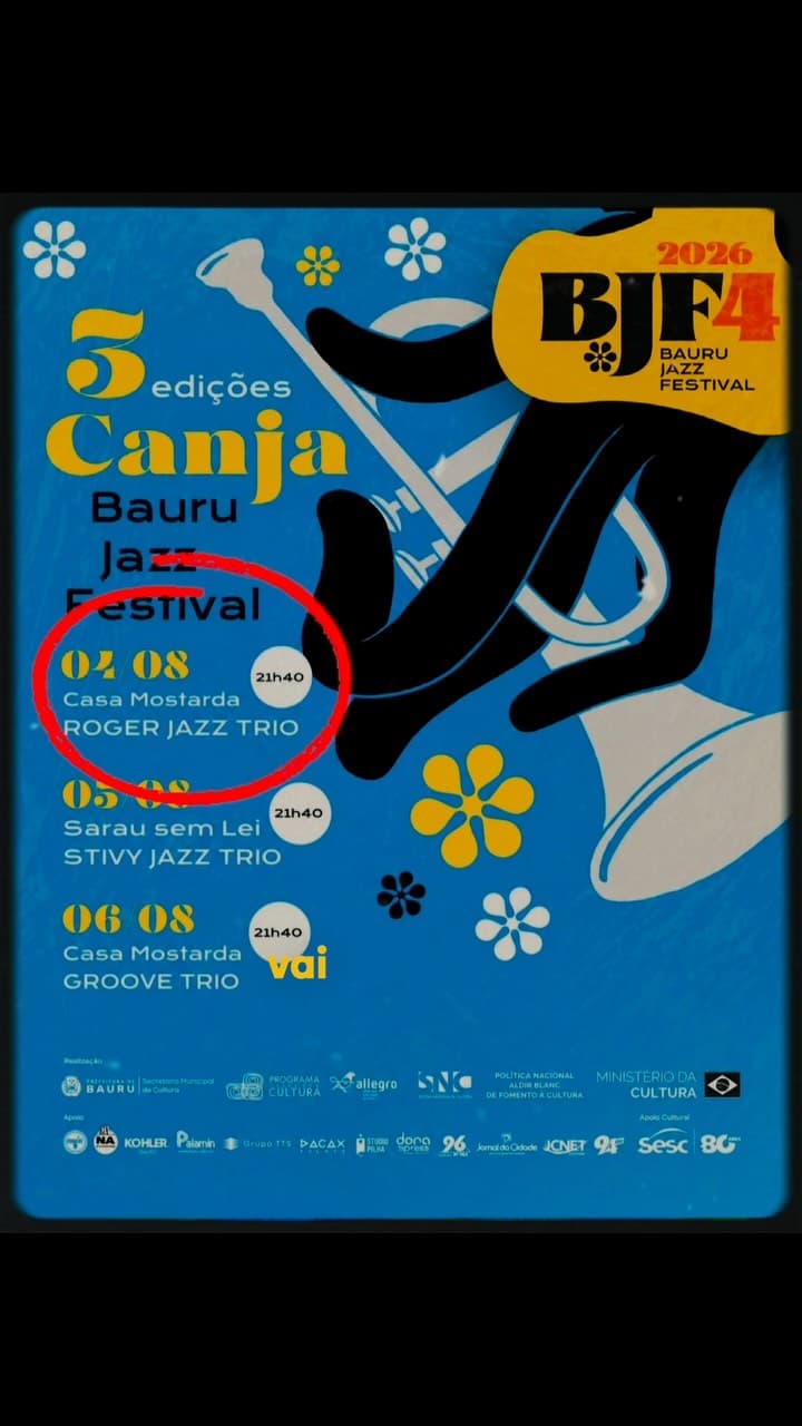 Flyer de Roger Jazz Trio