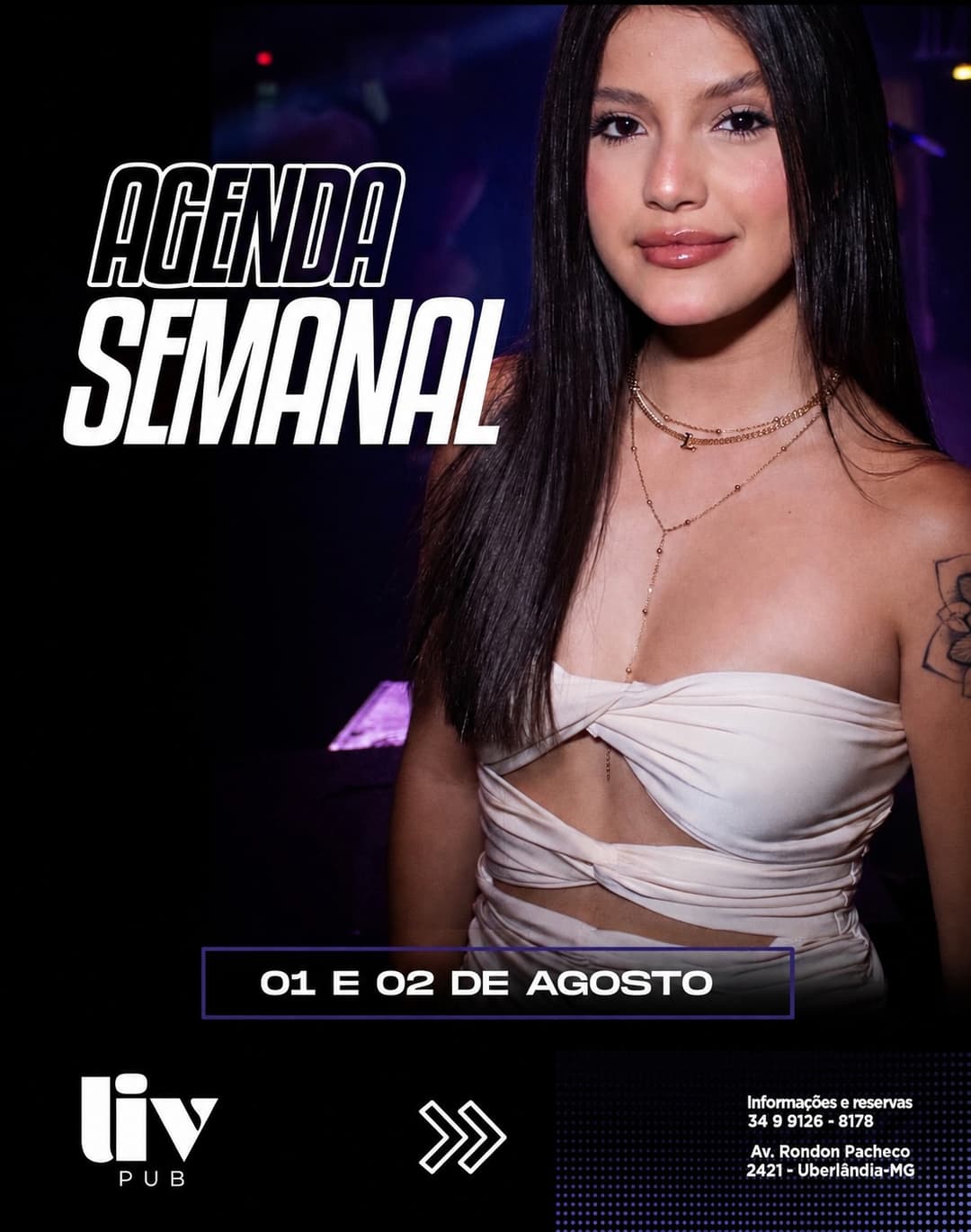 Flyer de DJ Jooh Amorim, DJ Rafaella e DJ Anna Vic