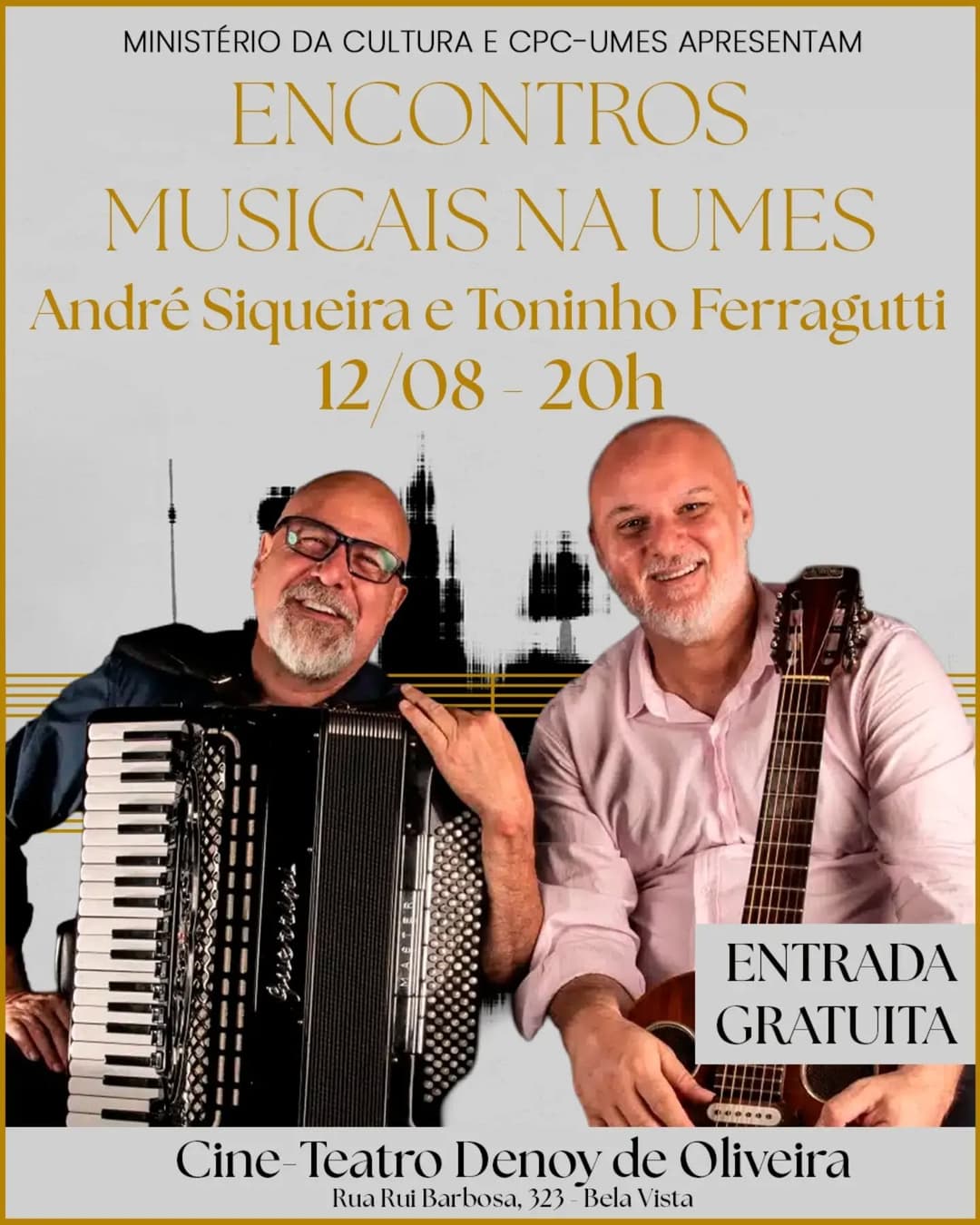 Flyer de André Siqueira e Toninho Ferragutti