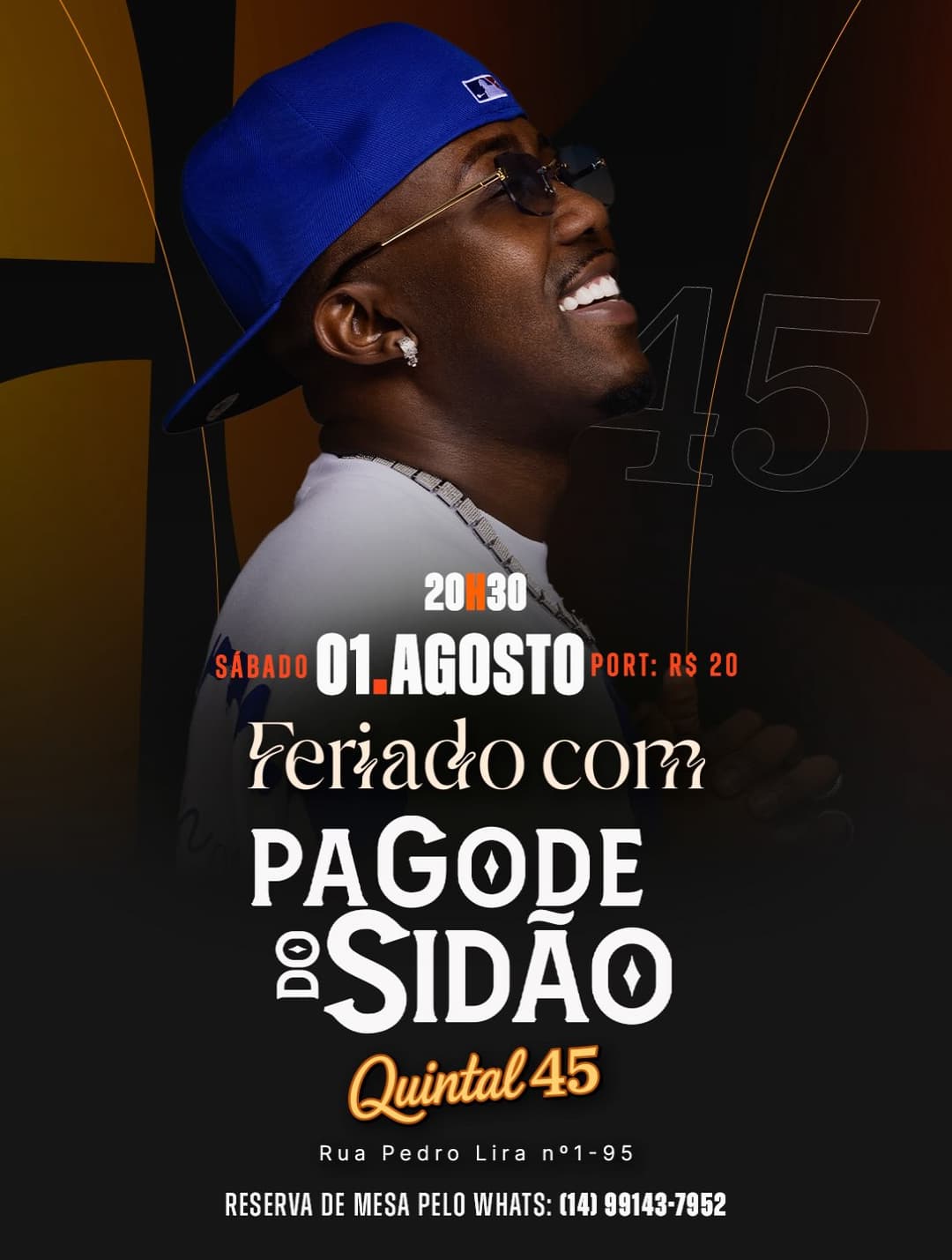 Flyer de Pagode do Sidão