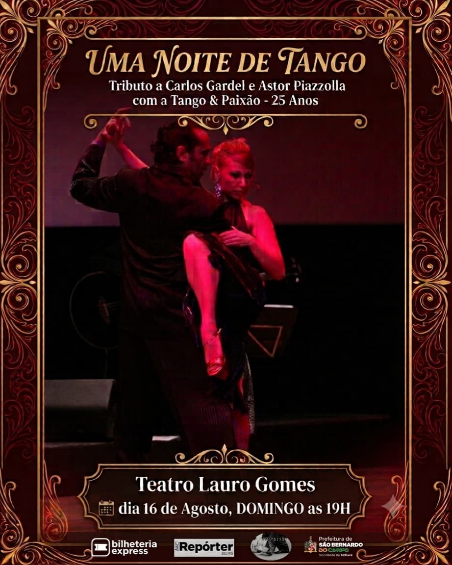 Flyer de Cia Tango & Paixão
