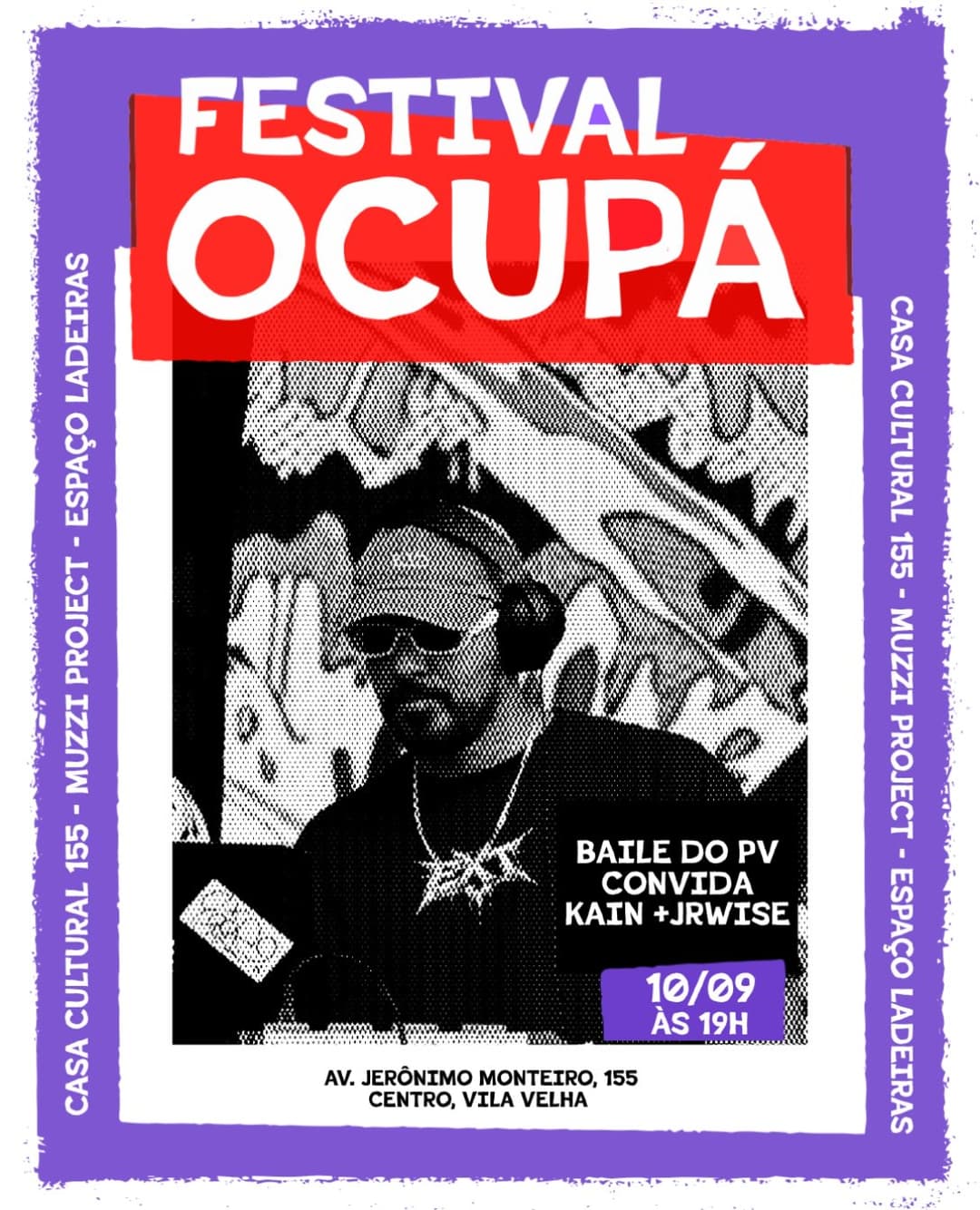 Flyer de Baile do PV, Kain e JrWise