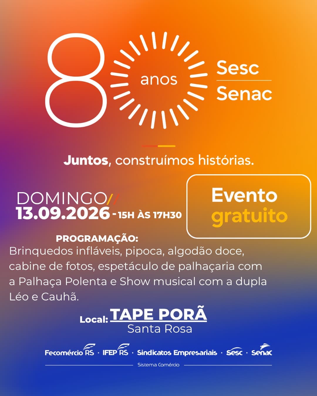 Flyer de Léo e Cauhã