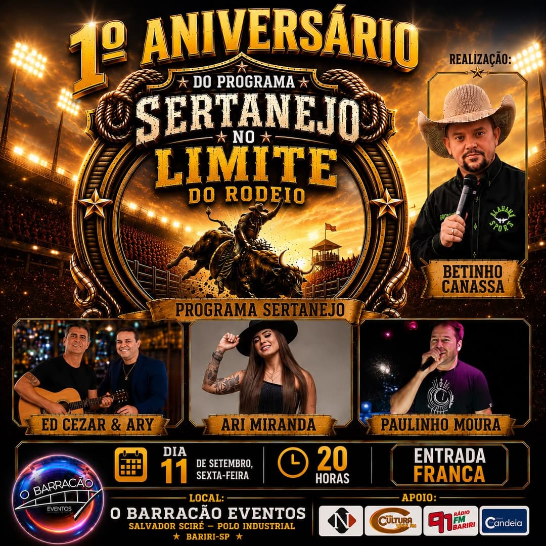Flyer de Ed Cezar & Ary, Ari Miranda e Paulinho Moura