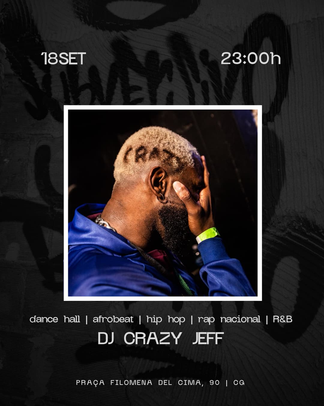 Flyer de Crazy Jeff