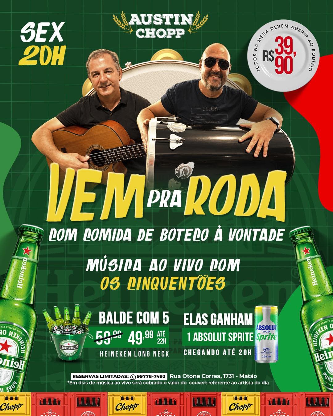 Flyer de Os Cinquentões