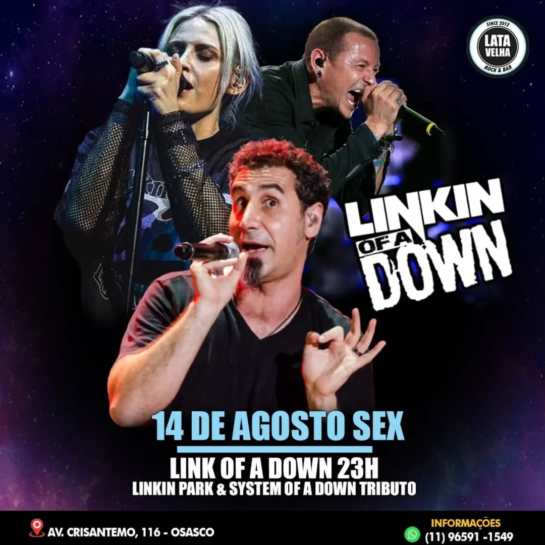 Flyer de Linkin of a Down