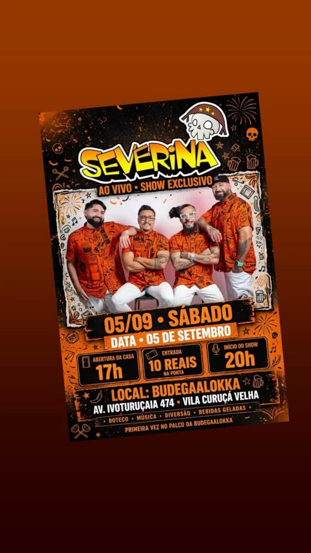 Flyer de Banda Severina 💛 Forró