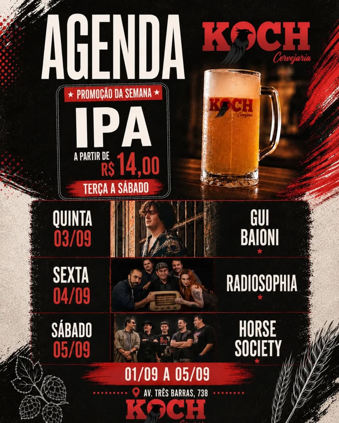 Flyer de Gui Baioni