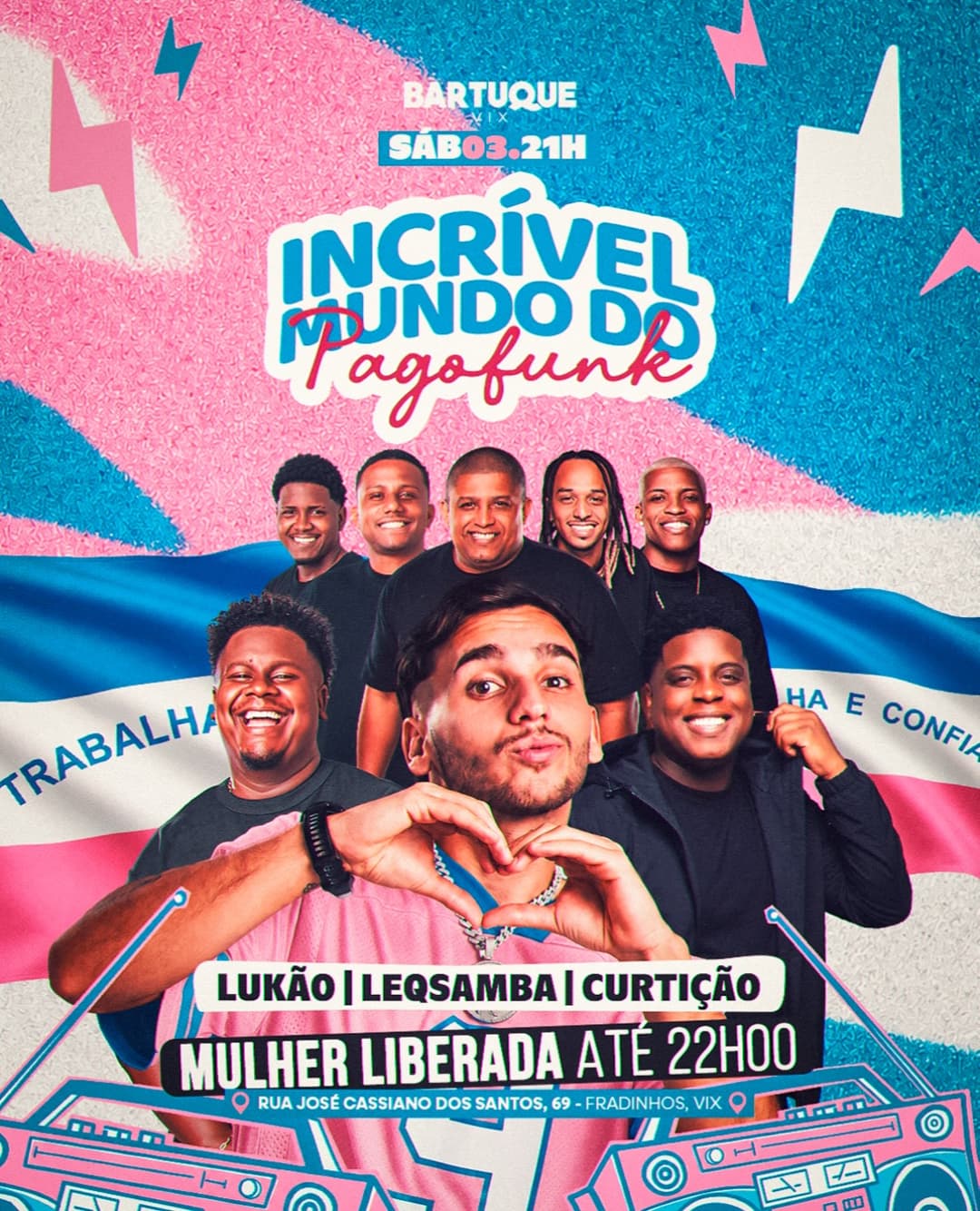 Flyer de Lukão, Leq Samba e Curtição