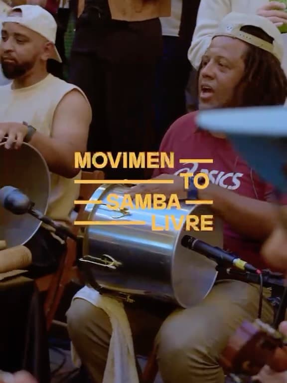 Flyer de Movimento Samba Livre