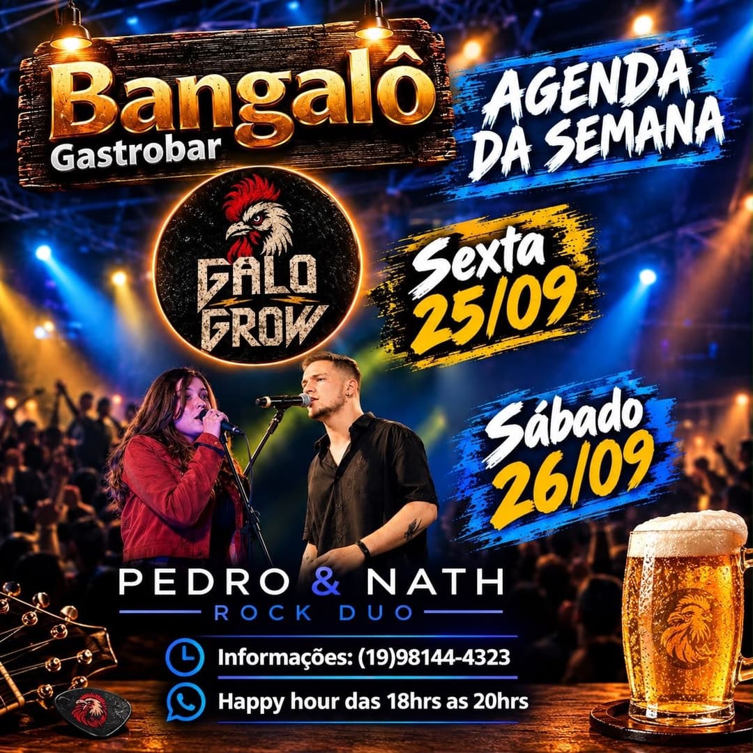 Flyer de Pedro & Nath Rock Duo