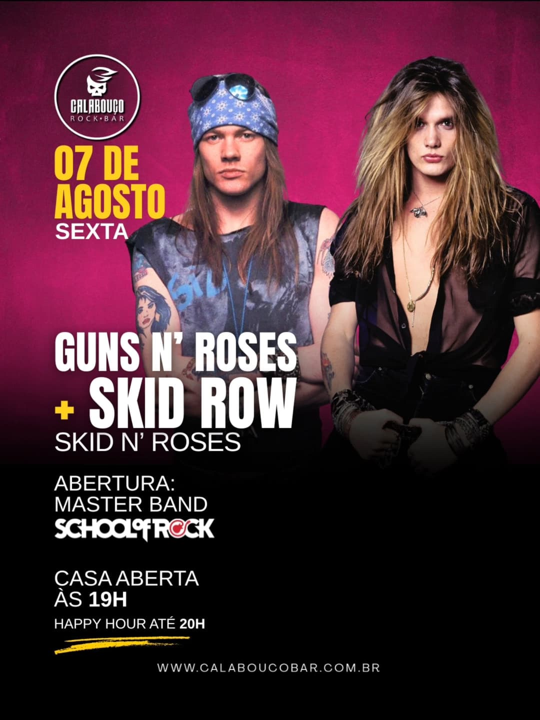 Flyer de Skid N' Roses