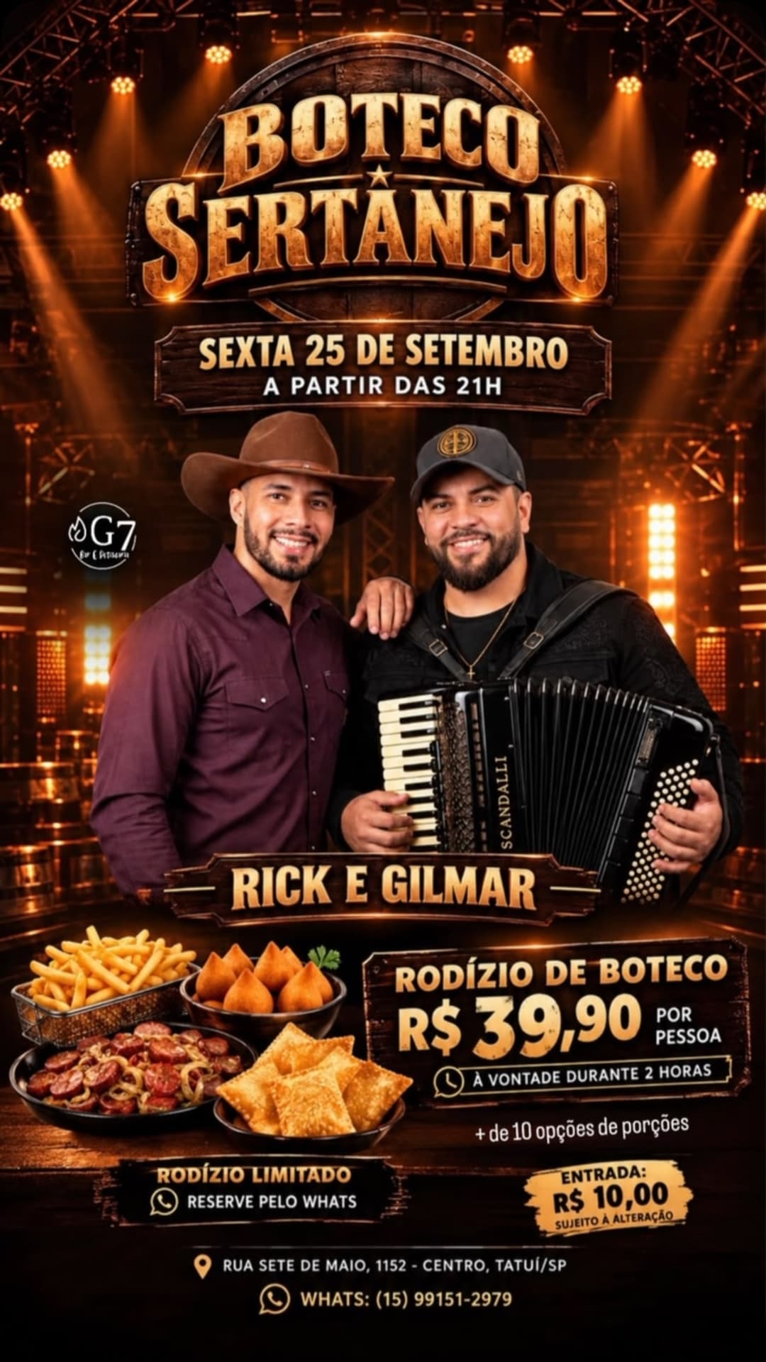 Flyer de Rick & Gilmar