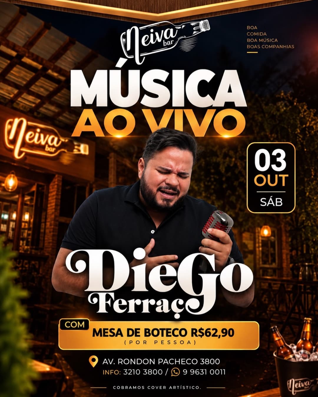 Flyer de Diego Ferraço