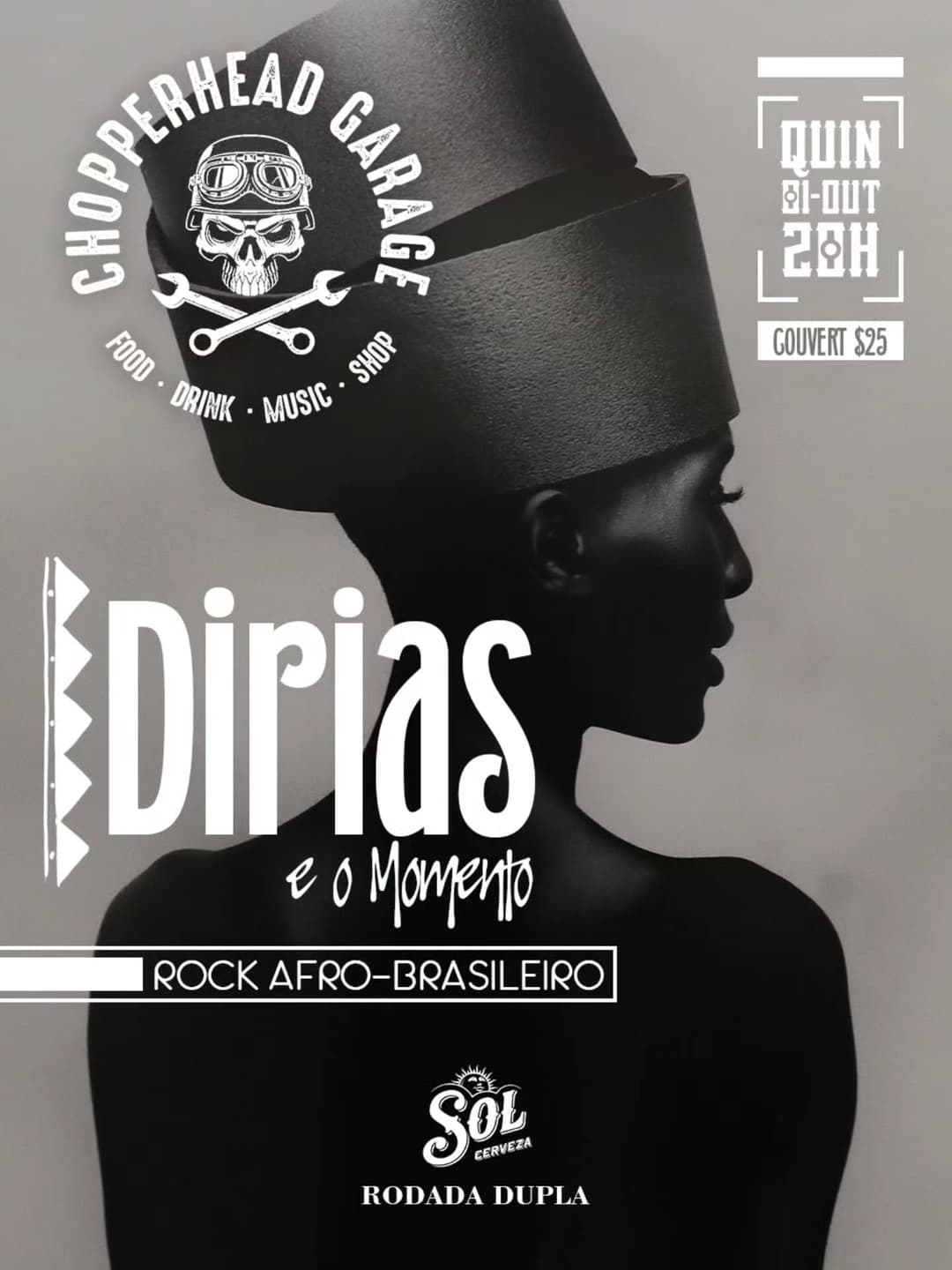 Flyer de Dirias e o Momento
