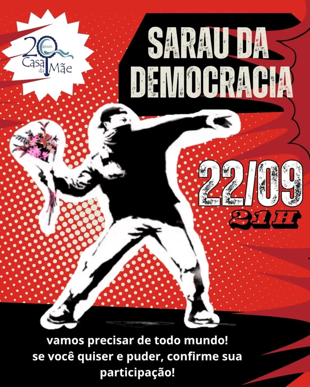 Flyer de Sandra Simões, Stella Maris e mais 14 artistas