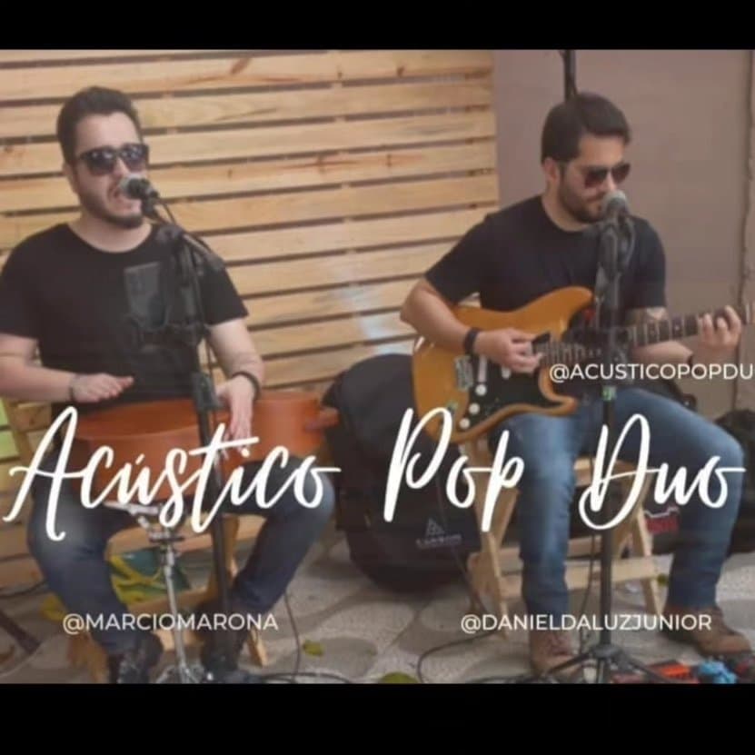 Arte de Músico para evento RS - Acustico Pop Duo
