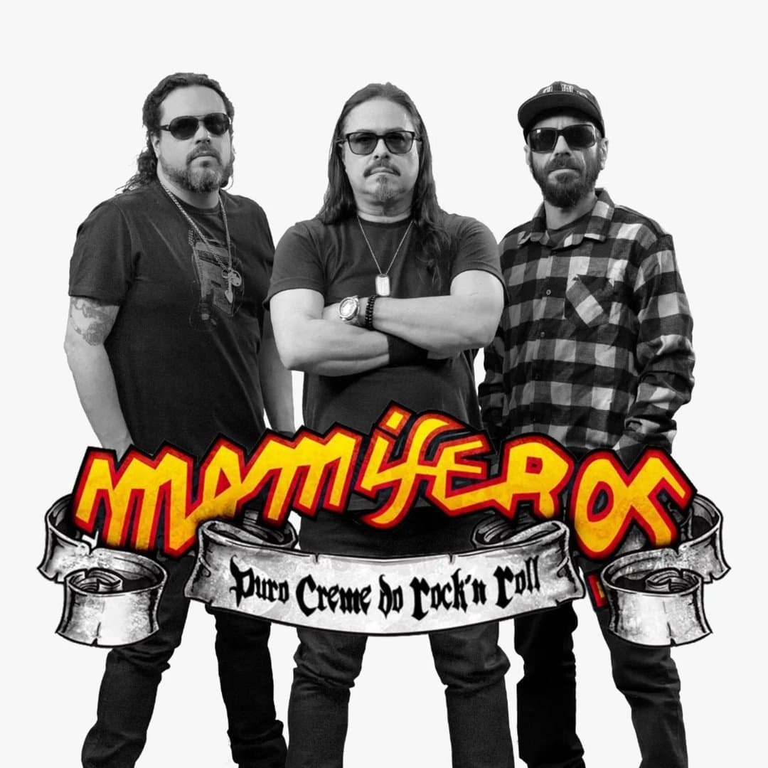 Arte de Banda Mamíferos Rock'n'Roll