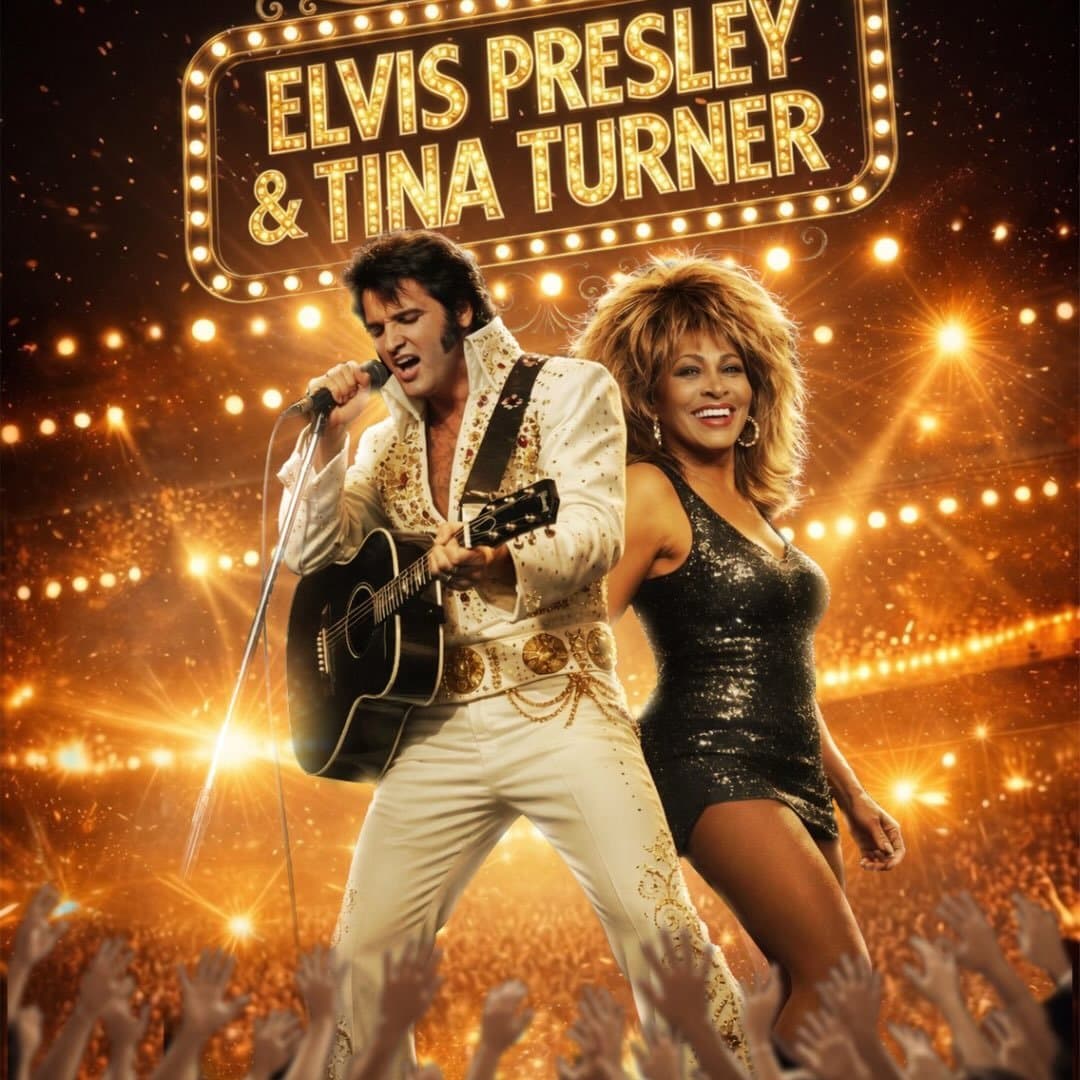 Arte de Tina e Elvis - Show Encontro