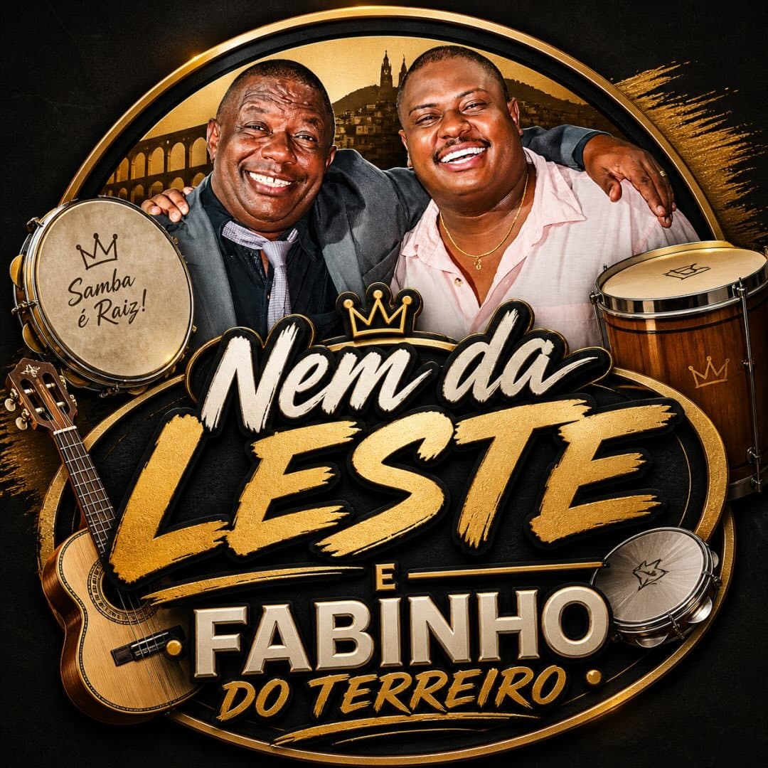 Arte de Grupo Samba Nem da Leste e Fabinho do Terreiro