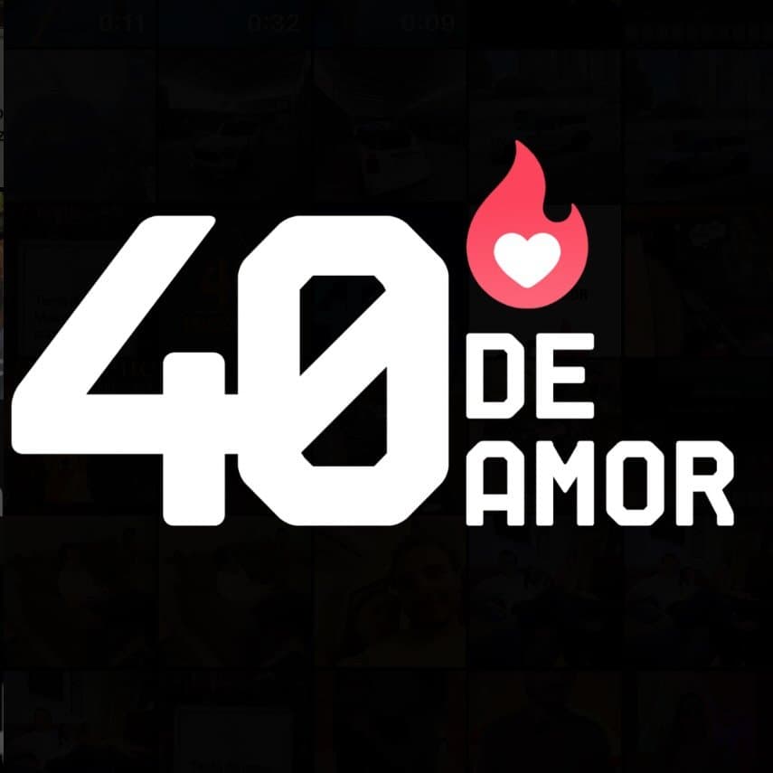 Arte de 40 Graus de Amor