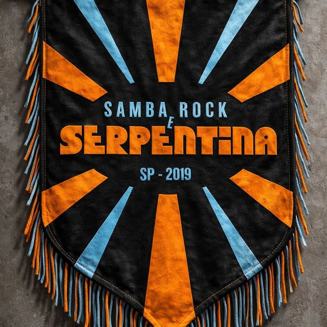 Arte de Bloco Samba Rock e Serpentina