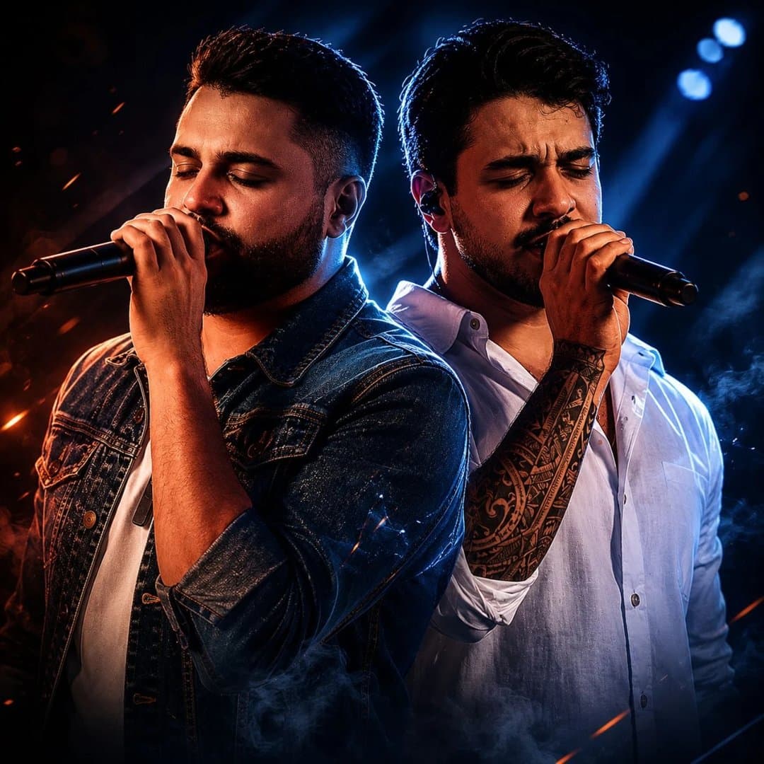 Arte de Tiago e Zé Felipe