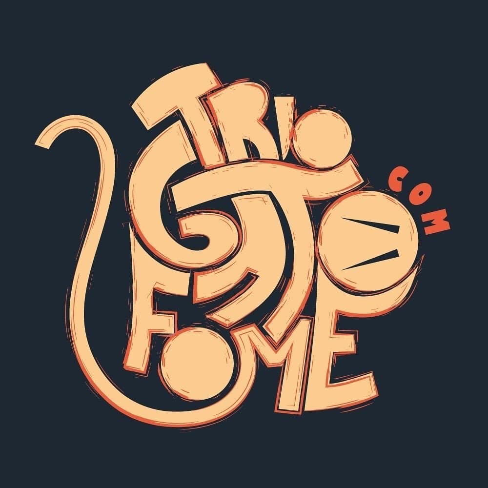 Arte de Trio Gato com Fome