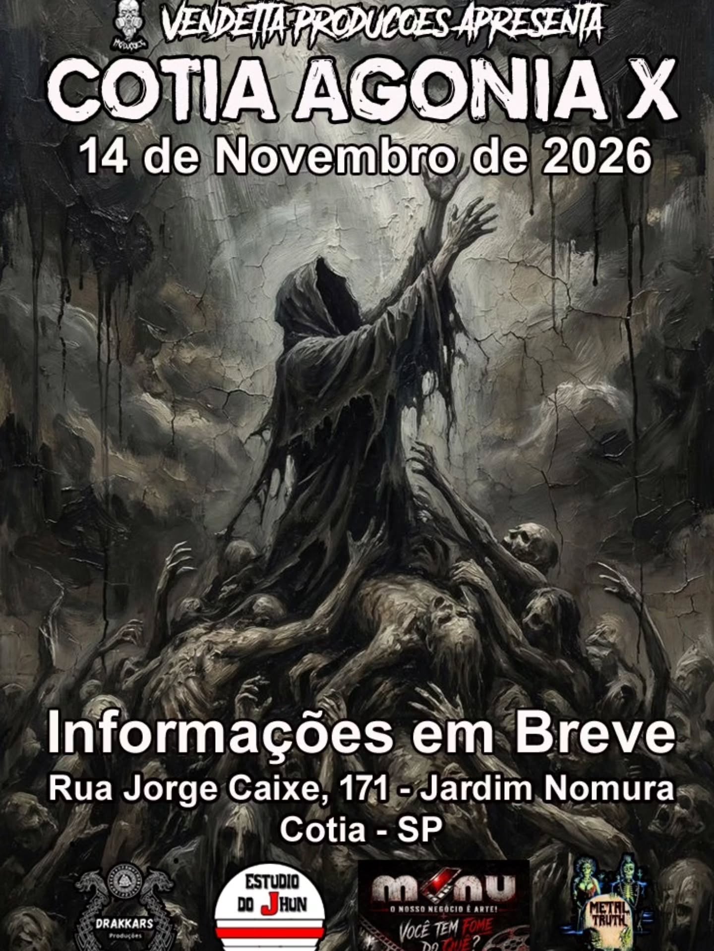 Flyer: Infector Cell, Ancestral Malediction, Chaoslace, Siegrid Ingrid e Oligarquia
