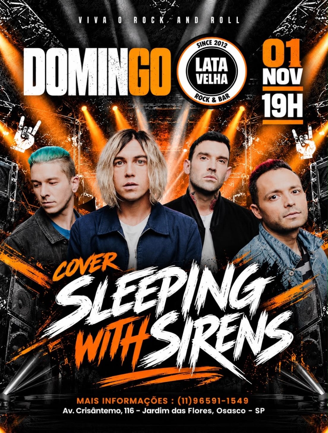 Flyer: Sleeping With Sirens Cover BR